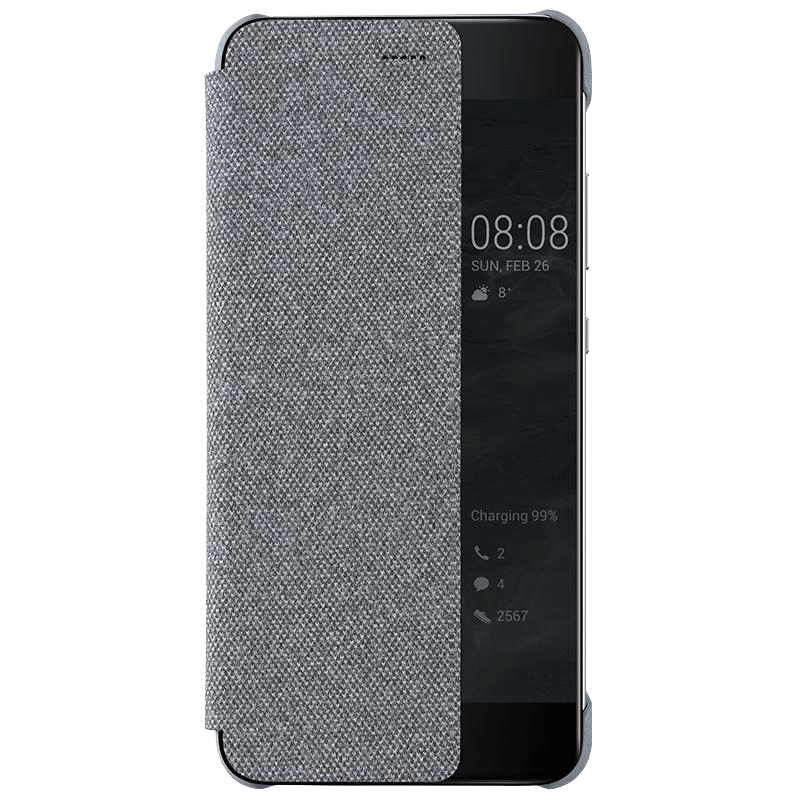 Hülle Huawei Mate 10 Pro Lederhülle Grau Windows, Case Huawei Mate 10 Pro Schutz