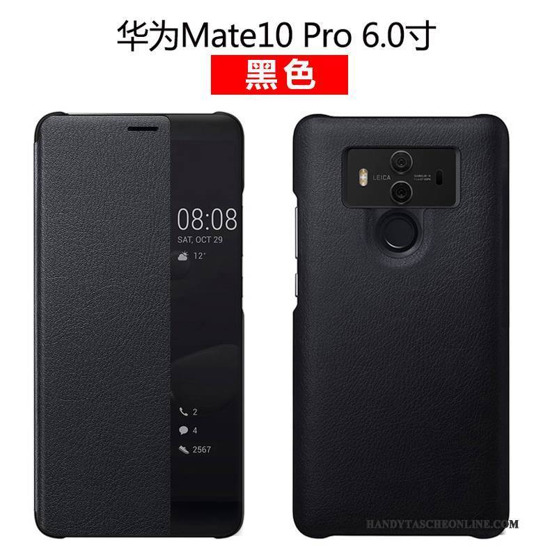 Hülle Huawei Mate 10 Pro Lederhülle Grün Handyhüllen, Case Huawei Mate 10 Pro Leder