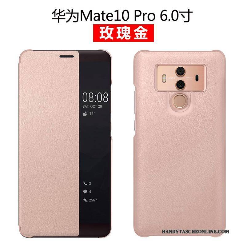 Hülle Huawei Mate 10 Pro Lederhülle Grün Handyhüllen, Case Huawei Mate 10 Pro Leder