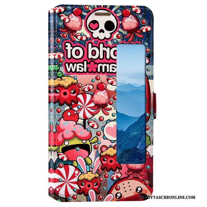 Hülle Huawei Mate 10 Pro Lederhülle Rosa Handyhüllen, Case Huawei Mate 10 Pro Karikatur