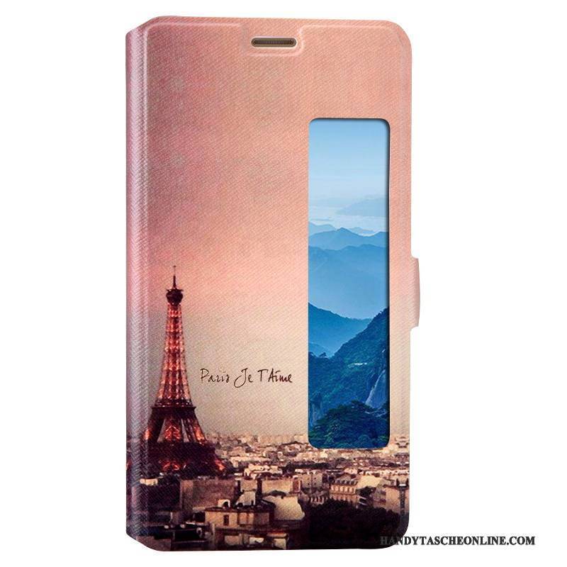 Hülle Huawei Mate 10 Pro Lederhülle Rosa Handyhüllen, Case Huawei Mate 10 Pro Karikatur