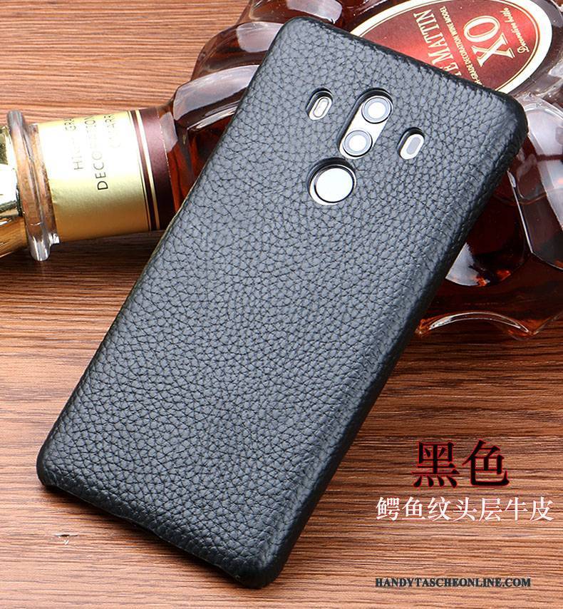 Hülle Huawei Mate 10 Pro Lederhülle Verschleißfeste Handyhüllen, Case Huawei Mate 10 Pro Schutz Anti-sturz Braun