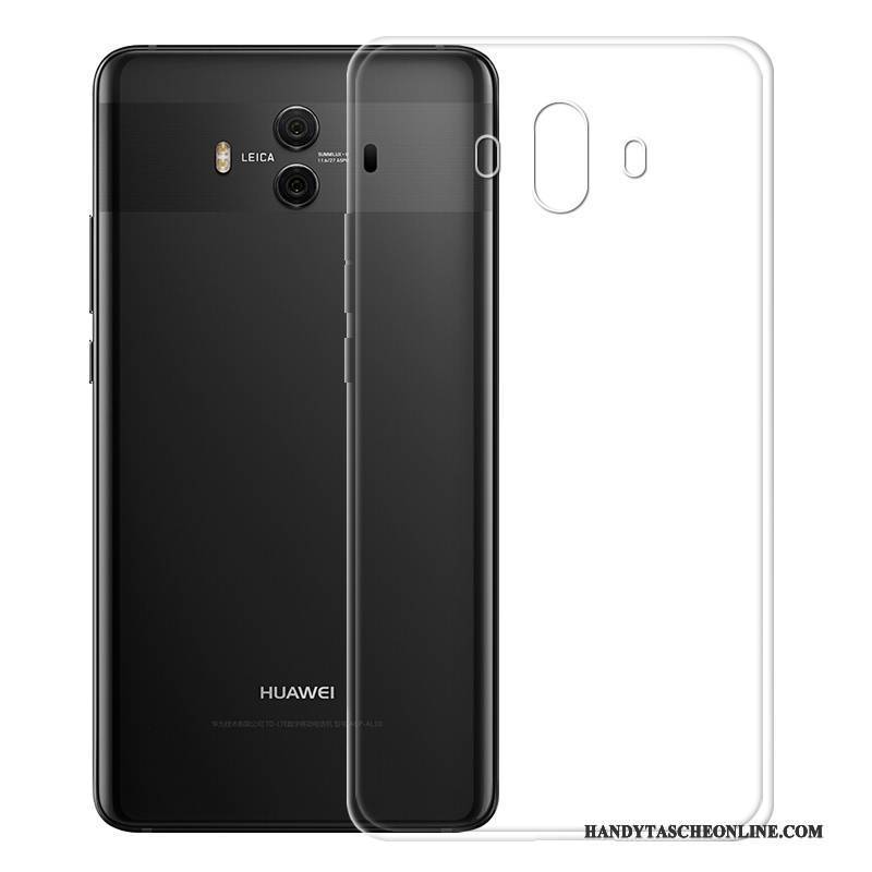 Hülle Huawei Mate 10 Pro Luxus Transparent Gold, Case Huawei Mate 10 Pro Silikon Überzug Handyhüllen