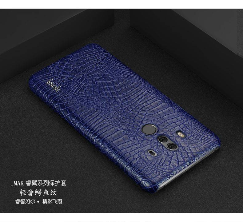 Hülle Huawei Mate 10 Pro Schutz Einfach Schwarz, Case Huawei Mate 10 Pro Leder Business