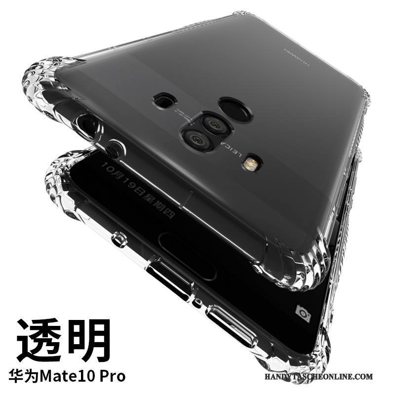 Hülle Huawei Mate 10 Pro Silikon Transparent Handyhüllen, Case Huawei Mate 10 Pro Taschen Anti-sturz Weiß