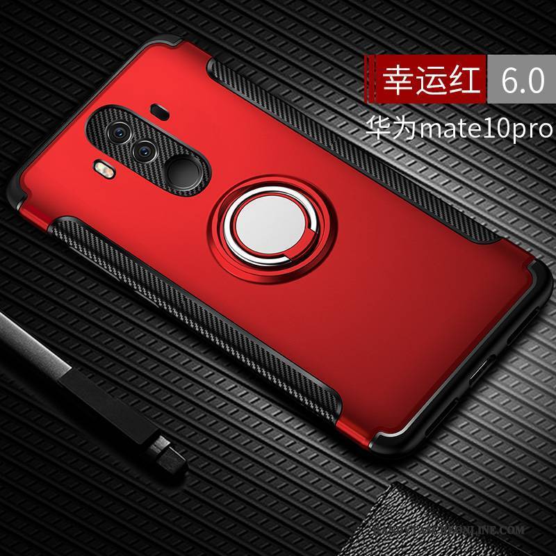 Hülle Huawei Mate 10 Pro Taschen Handyhüllen Anti-sturz, Case Huawei Mate 10 Pro Silikon Rot