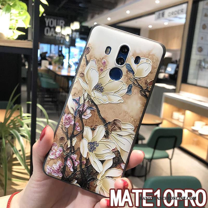 Hülle Huawei Mate 10 Pro Taschen Handyhüllen Gelb, Case Huawei Mate 10 Pro Schutz Anti-sturz Neu