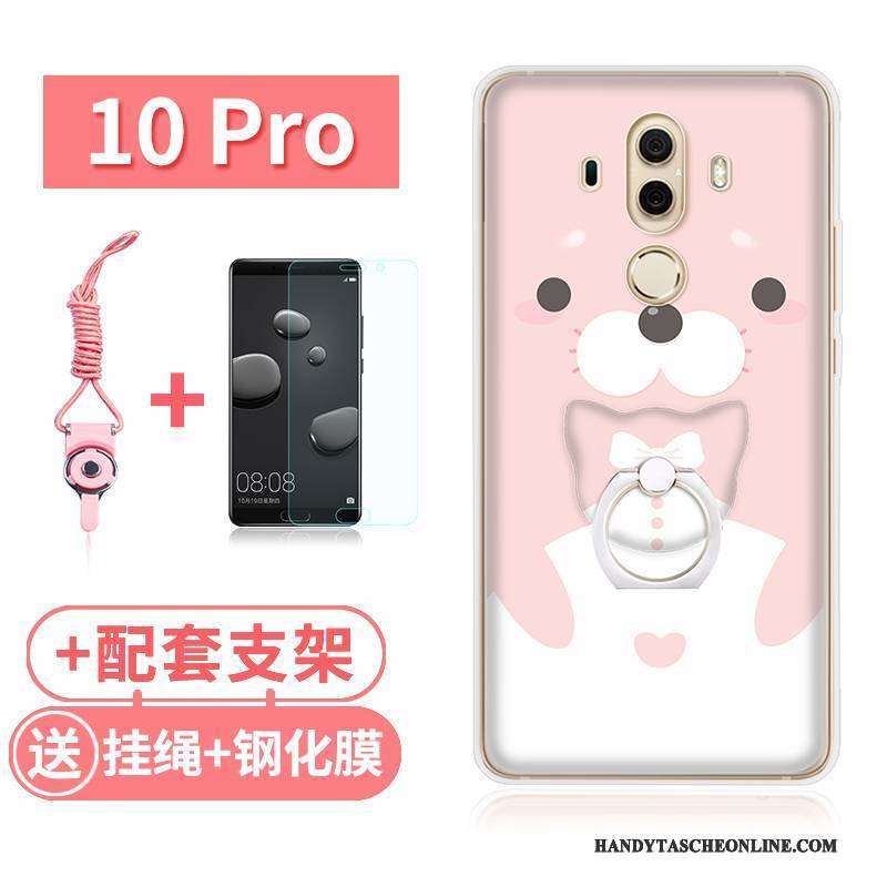 Hülle Huawei Mate 10 Pro Taschen Handyhüllen Transparent, Case Huawei Mate 10 Pro Silikon Rosa Anti-sturz