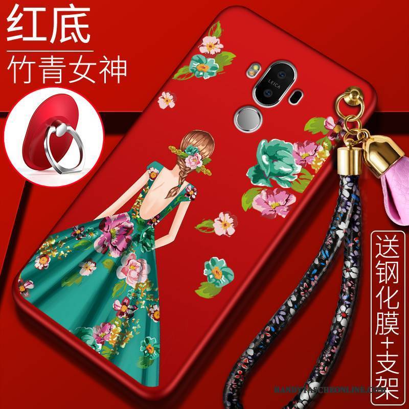 Hülle Huawei Mate 10 Pro Taschen Rot Handyhüllen, Case Huawei Mate 10 Pro Silikon Anti-sturz