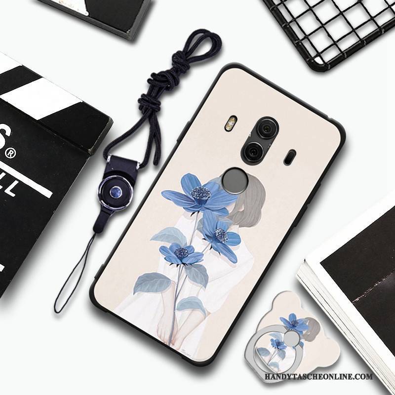 Hülle Huawei Mate 10 Pro Weiche Blau Hängende Verzierungen, Case Huawei Mate 10 Pro Handyhüllen