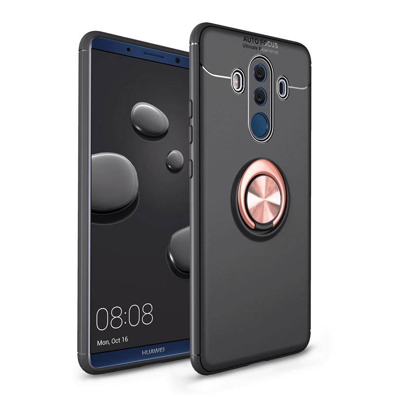 Hülle Huawei Mate 10 Pro Weiche Schwarz An Bord, Case Huawei Mate 10 Pro Taschen Nubuck Handyhüllen