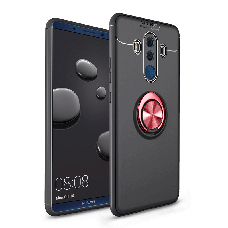 Hülle Huawei Mate 10 Pro Weiche Schwarz An Bord, Case Huawei Mate 10 Pro Taschen Nubuck Handyhüllen