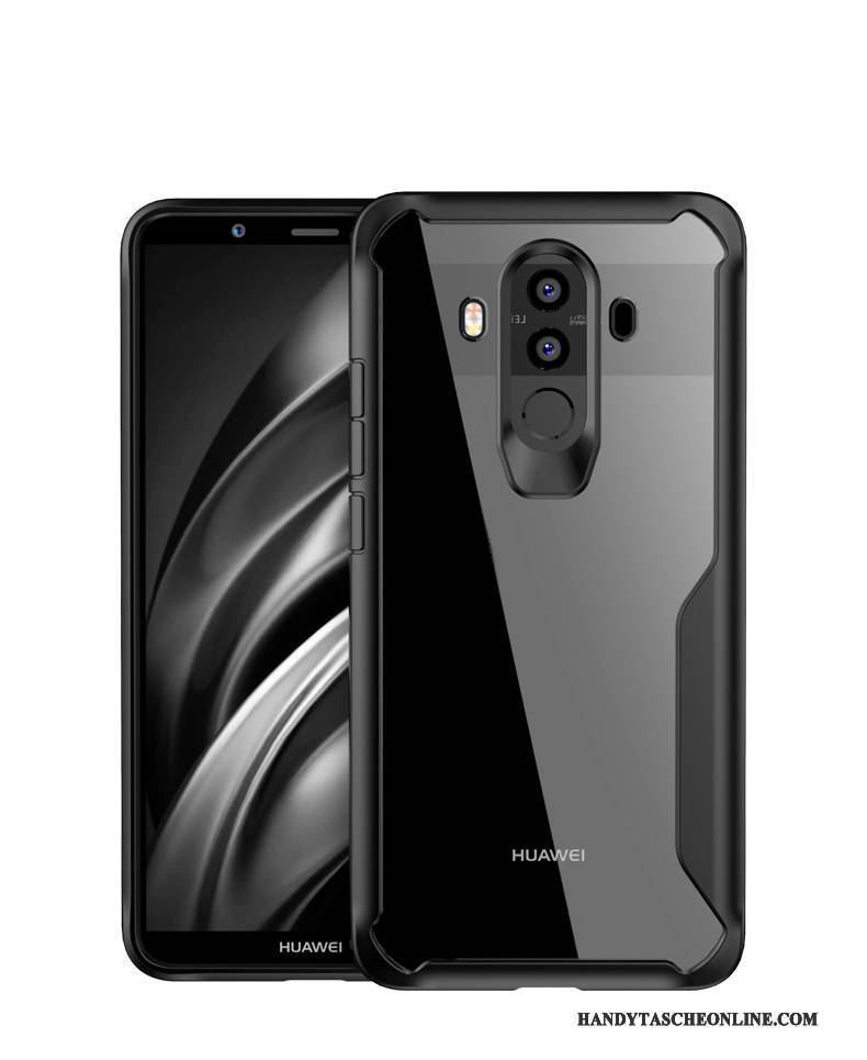 Hülle Huawei Mate 10 Schutz Anti-sturz Handyhüllen, Case Huawei Mate 10 Taschen Schwarz Transparent