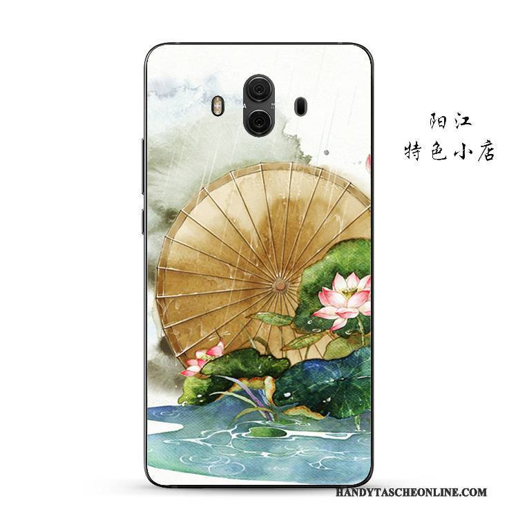 Hülle Huawei Mate 10 Schutz Handyhüllen Anti-sturz, Case Huawei Mate 10 Weiche Chinesische Art Rosa