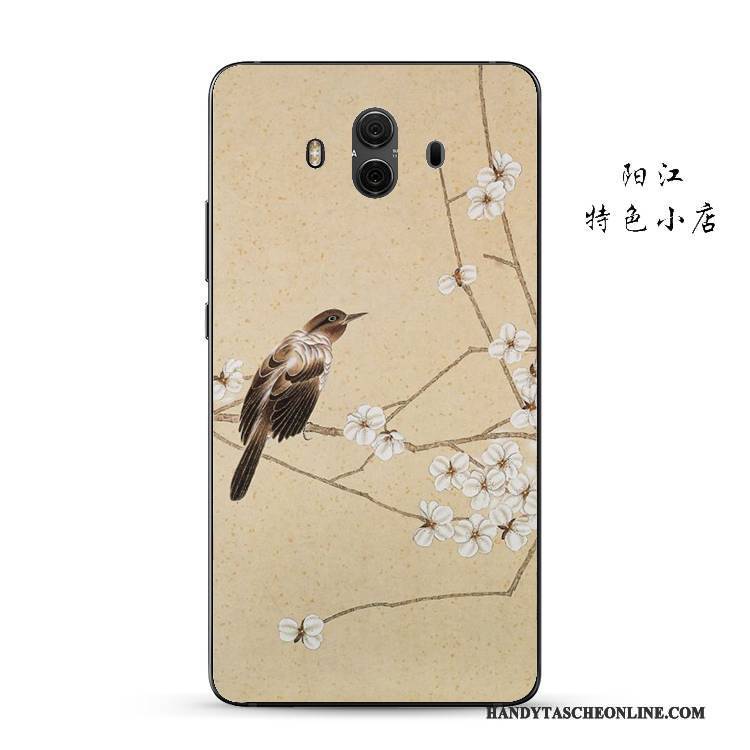 Hülle Huawei Mate 10 Schutz Handyhüllen Anti-sturz, Case Huawei Mate 10 Weiche Chinesische Art Rosa