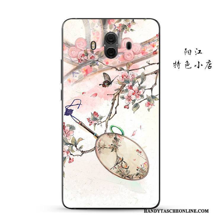 Hülle Huawei Mate 10 Schutz Handyhüllen Anti-sturz, Case Huawei Mate 10 Weiche Chinesische Art Rosa