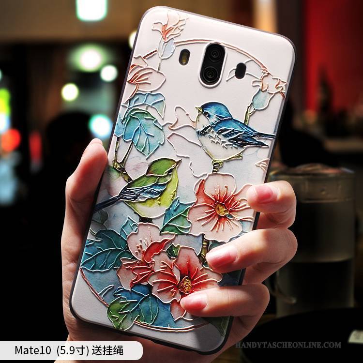 Hülle Huawei Mate 10 Silikon Handyhüllen Persönlichkeit, Case Huawei Mate 10 Weiche Anti-sturz Chinesische Art