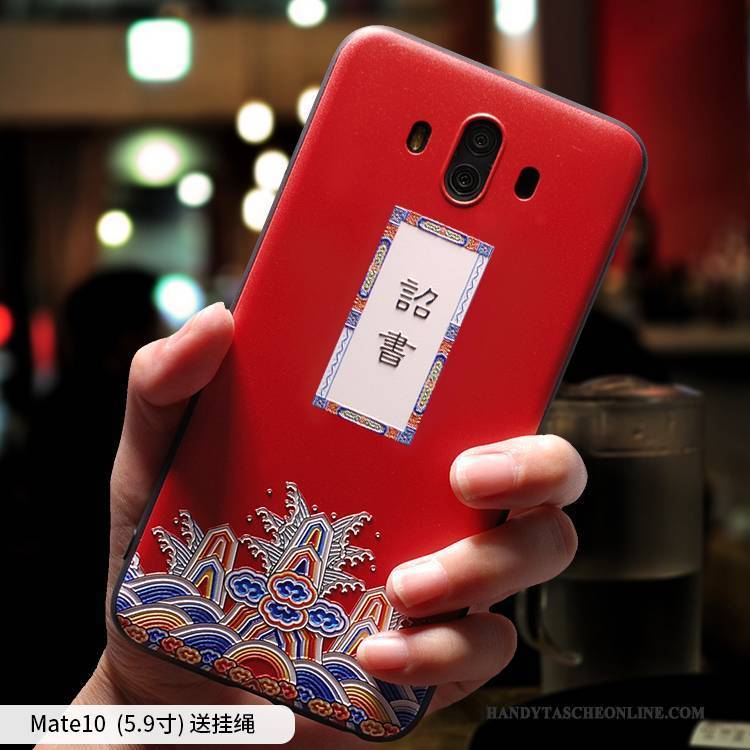 Hülle Huawei Mate 10 Silikon Rosa Anti-sturz, Case Huawei Mate 10 Weiche Trend Liebhaber