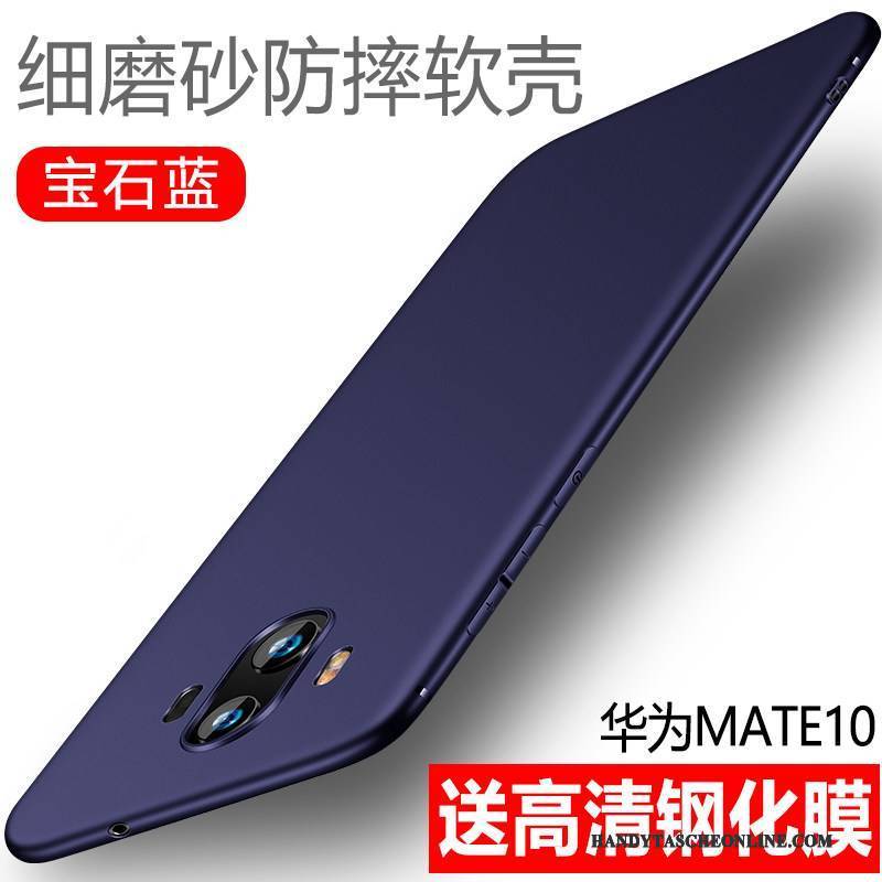 Hülle Huawei Mate 10 Silikon Schlank Handyhüllen, Case Huawei Mate 10 Taschen Schwarz Anti-sturz