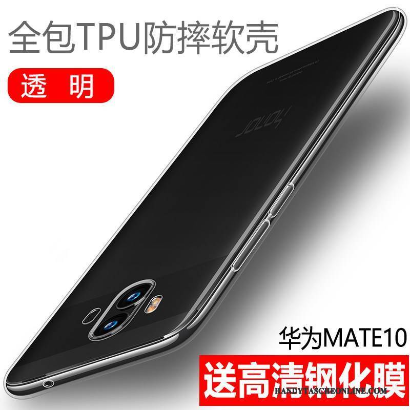Hülle Huawei Mate 10 Silikon Schlank Handyhüllen, Case Huawei Mate 10 Taschen Schwarz Anti-sturz