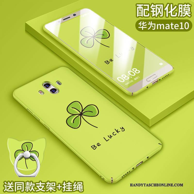 Hülle Huawei Mate 10 Taschen Handyhüllen Grün, Case Huawei Mate 10 Kreativ Persönlichkeit Nette