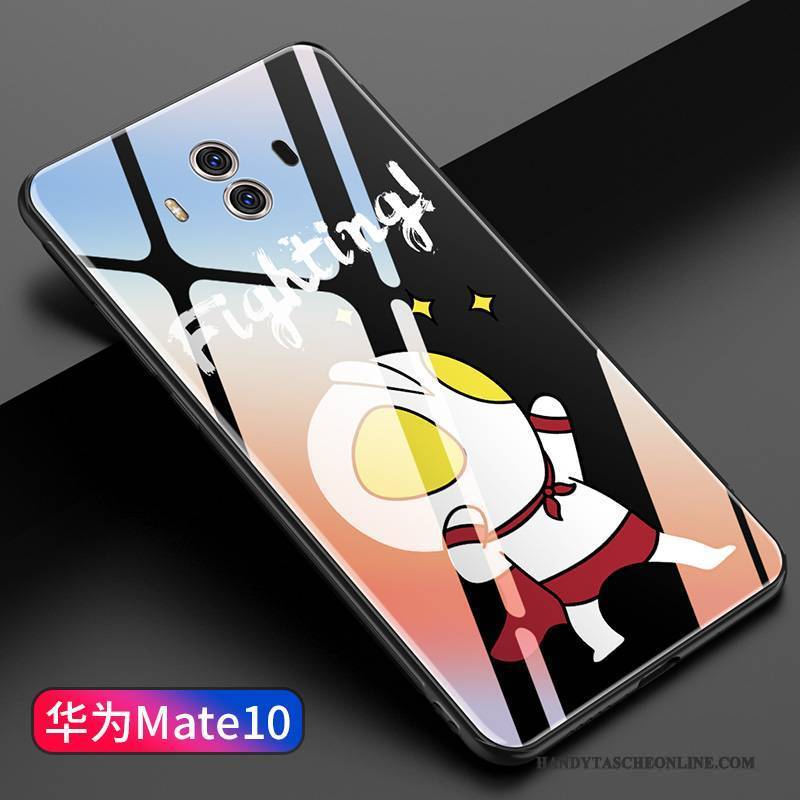 Hülle Huawei Mate 10 Taschen Handyhüllen Spiegel, Case Huawei Mate 10 Kreativ Persönlichkeit Glas