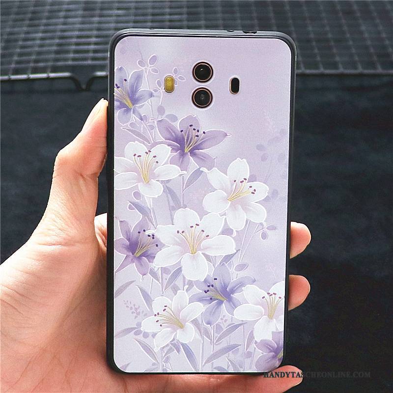 Hülle Huawei Mate 10 Taschen Lila Anti-sturz, Case Huawei Mate 10 Kreativ Handyhüllen Persönlichkeit