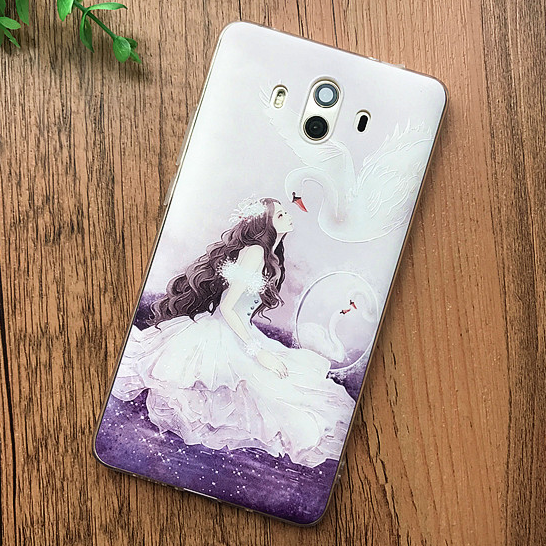 Hülle Huawei Mate 10 Weiche Hängende Verzierungen Handyhüllen, Case Huawei Mate 10 Prägung Blau Persönlichkeit