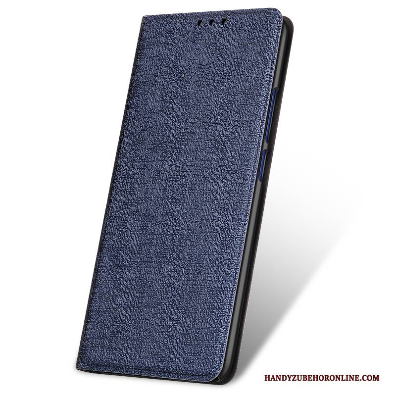 Hülle Huawei Mate 20 Lederhülle Handyhüllen Trend, Case Huawei Mate 20 Folio Anti-sturz Schwarz