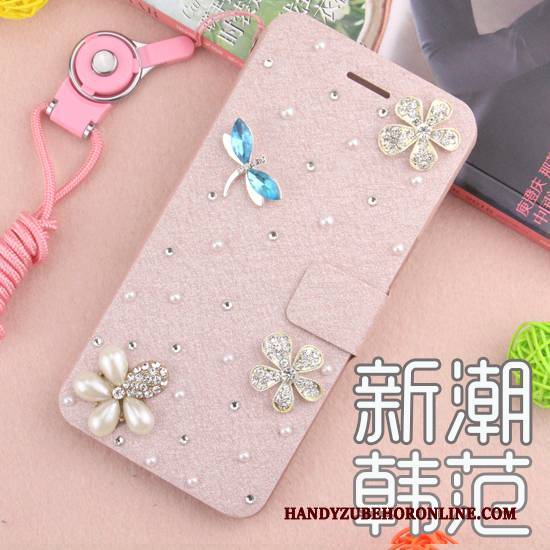 Hülle Huawei Mate 20 Lite Folio Anti-sturz Rot, Case Huawei Mate 20 Lite Strass Handyhüllen