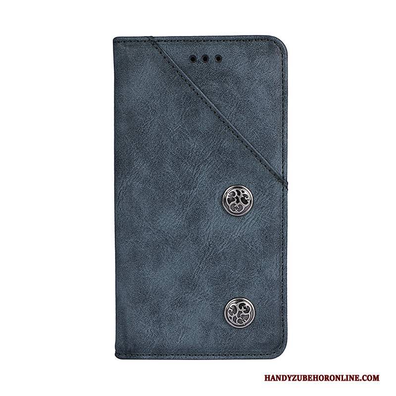 Hülle Huawei Mate 20 Lite Folio Blau Handyhüllen, Case Huawei Mate 20 Lite Lederhülle