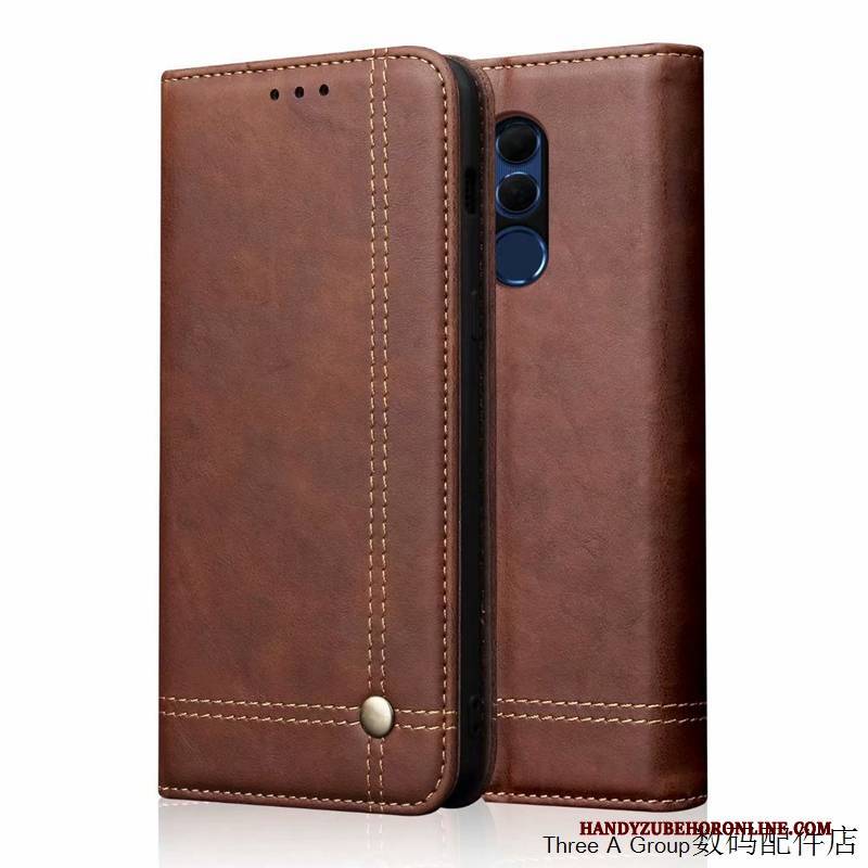 Hülle Huawei Mate 20 Lite Lederhülle Business Handyhüllen, Case Huawei Mate 20 Lite Schutz Anti-sturz