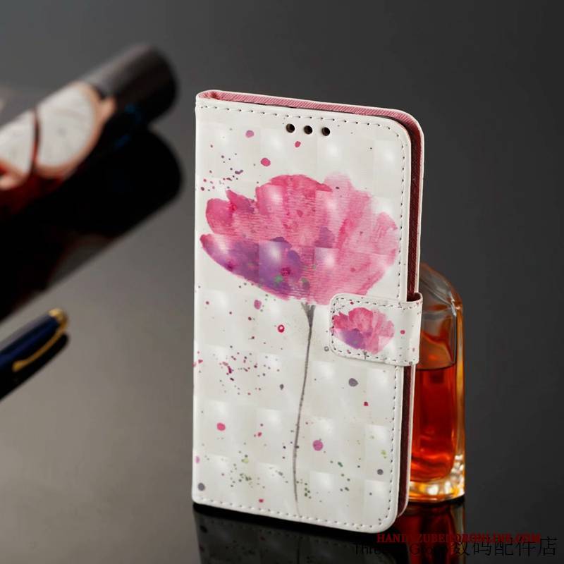 Hülle Huawei Mate 20 Lite Taschen Persönlichkeit Rosa, Case Huawei Mate 20 Lite Lederhülle Karte