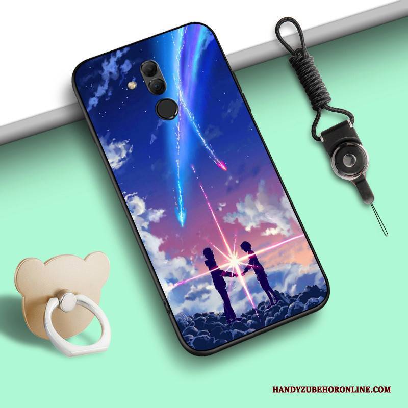 Hülle Huawei Mate 20 Lite Weiche Anti-sturz Persönlichkeit, Case Huawei Mate 20 Lite Taschen Handyhüllen Blau