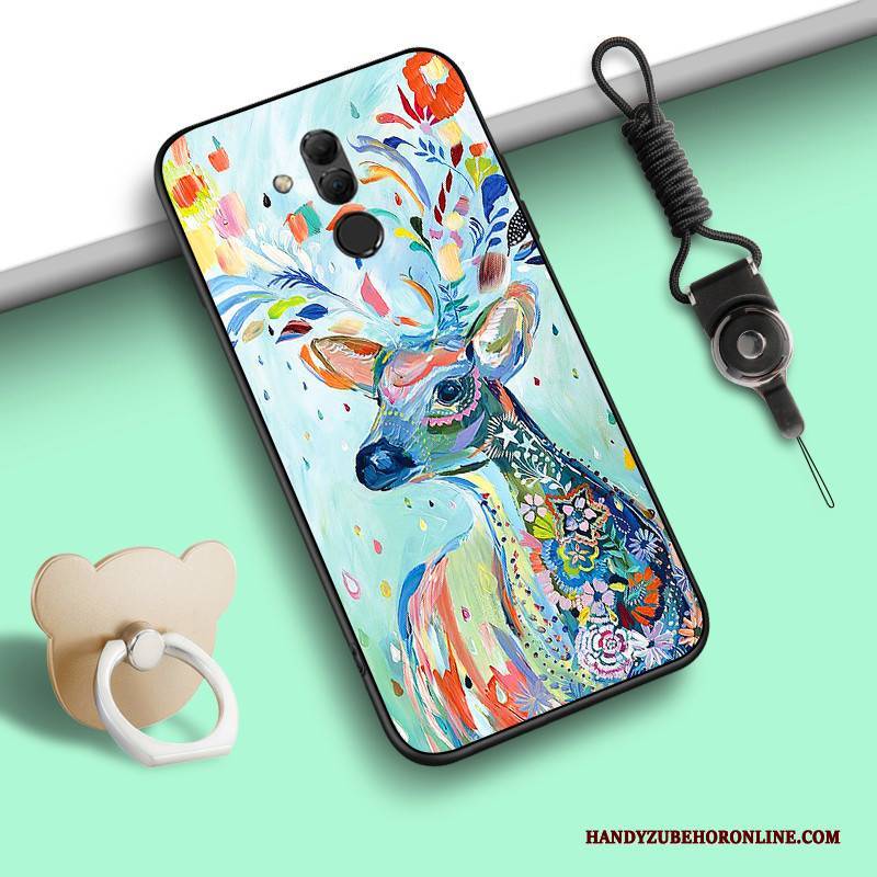 Hülle Huawei Mate 20 Lite Weiche Anti-sturz Persönlichkeit, Case Huawei Mate 20 Lite Taschen Handyhüllen Blau