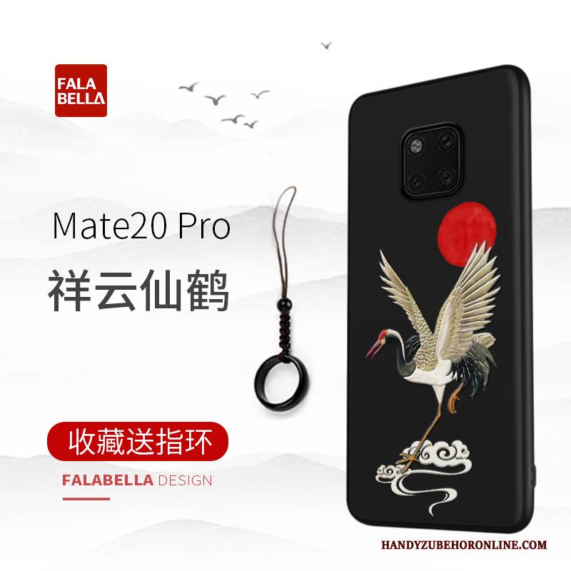 Hülle Huawei Mate 20 Pro Kreativ Handyhüllen Trendmarke, Case Huawei Mate 20 Pro Taschen Trend Schwarz