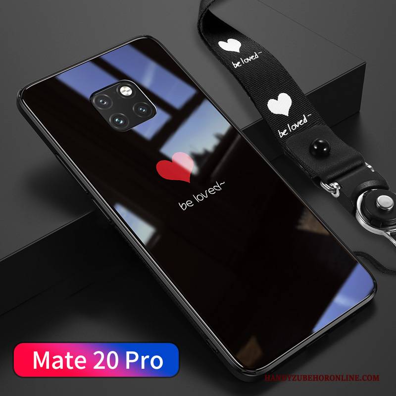 Hülle Huawei Mate 20 Pro Kreativ Liebhaber Einfach, Case Huawei Mate 20 Pro Schutz Anti-sturz Weiß