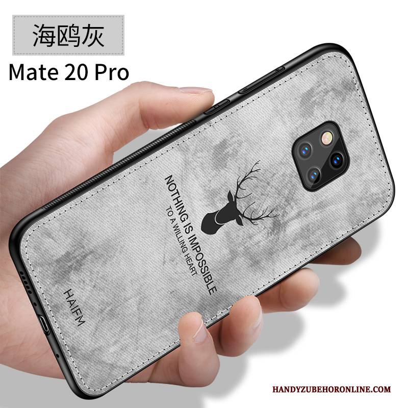 Hülle Huawei Mate 20 Pro Kreativ Nubuck Neu, Case Huawei Mate 20 Pro Taschen Trend Stoff