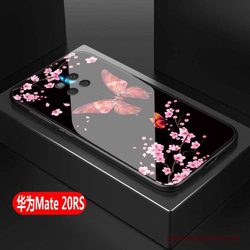 Hülle Huawei Mate 20 Rs Kreativ Glas Trend, Case Huawei Mate 20 Rs Schutz Anti-sturz Rosa