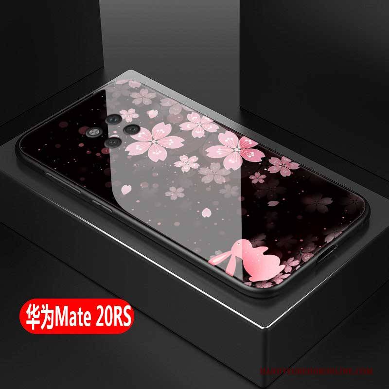 Hülle Huawei Mate 20 Rs Kreativ Glas Trend, Case Huawei Mate 20 Rs Schutz Anti-sturz Rosa