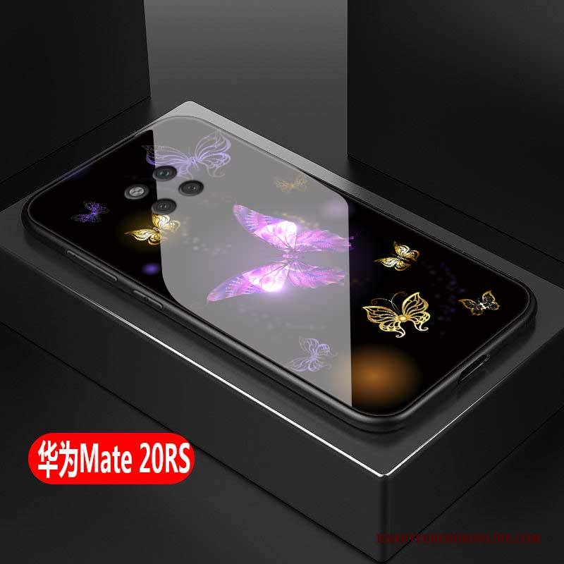 Hülle Huawei Mate 20 Rs Kreativ Glas Trend, Case Huawei Mate 20 Rs Schutz Anti-sturz Rosa