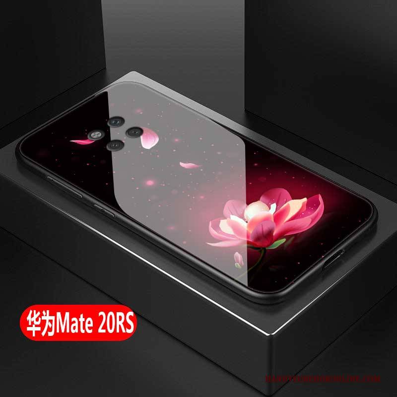 Hülle Huawei Mate 20 Rs Kreativ Glas Trend, Case Huawei Mate 20 Rs Schutz Anti-sturz Rosa