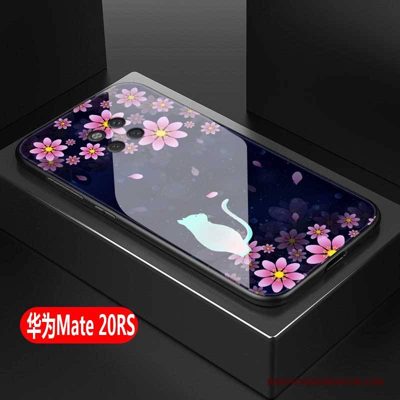 Hülle Huawei Mate 20 Rs Kreativ Glas Trend, Case Huawei Mate 20 Rs Schutz Anti-sturz Rosa