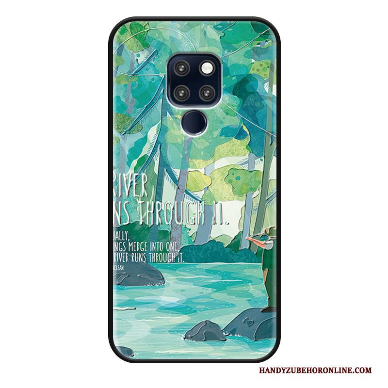 Hülle Huawei Mate 20 Rs Schutz Blumen Einfach, Case Huawei Mate 20 Rs Handyhüllen Grün