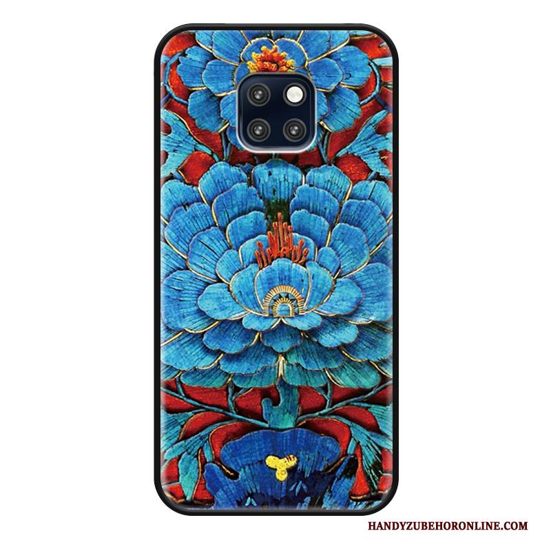 Hülle Huawei Mate 20 Rs Taschen Anti-sturz Blumen, Case Huawei Mate 20 Rs Retro Handyhüllen Chinesische Art