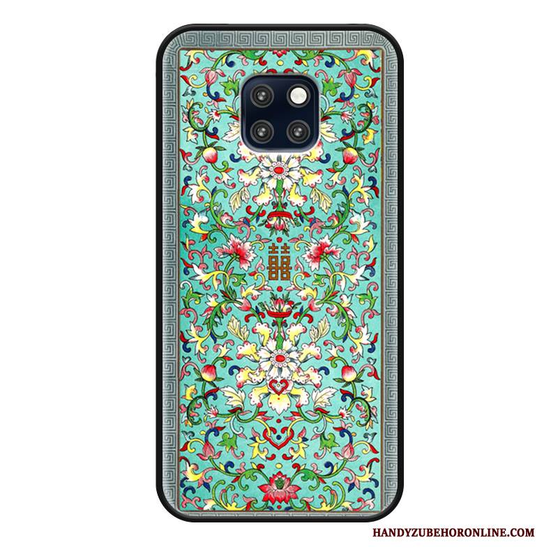 Hülle Huawei Mate 20 Rs Taschen Anti-sturz Blumen, Case Huawei Mate 20 Rs Retro Handyhüllen Chinesische Art