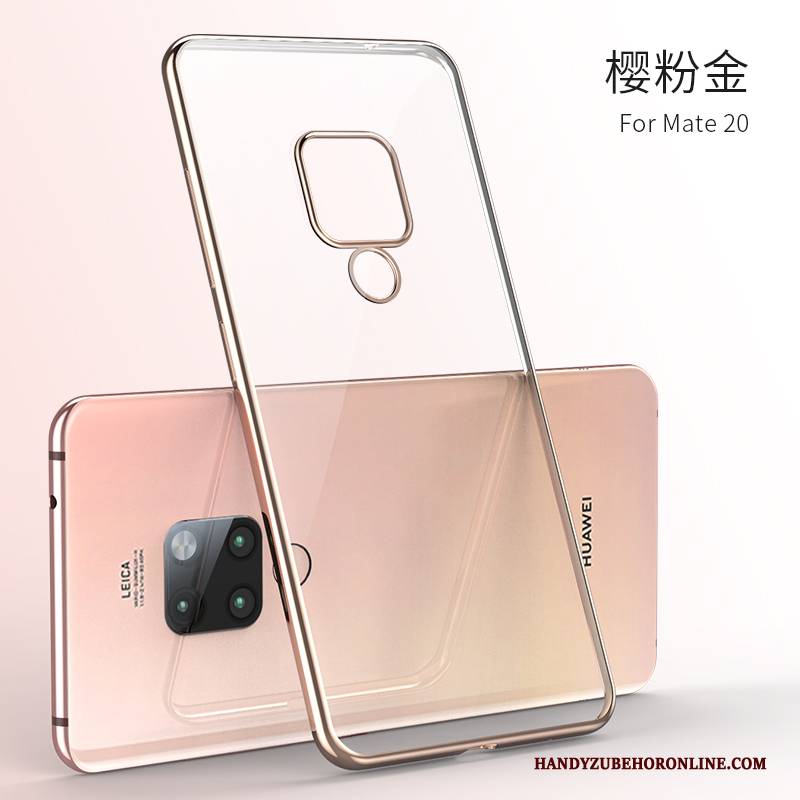 Hülle Huawei Mate 20 Taschen Anti-sturz Einfach, Case Huawei Mate 20 Silikon Persönlichkeit Gold