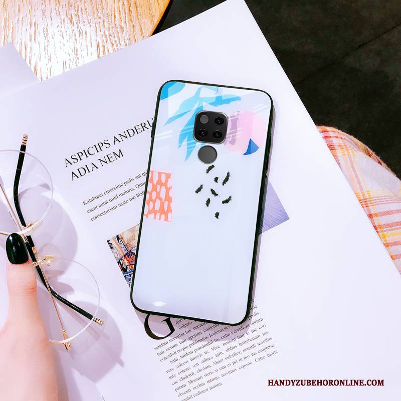 Hülle Huawei Mate 20 Taschen Grün Persönlichkeit, Case Huawei Mate 20 Schutz Glas Handyhüllen