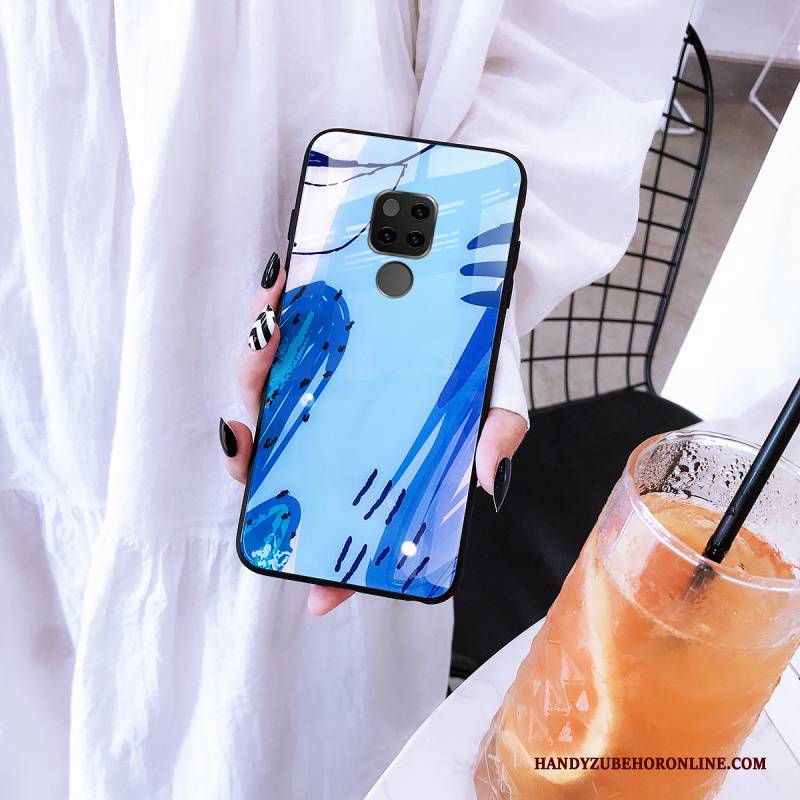 Hülle Huawei Mate 20 Taschen Grün Persönlichkeit, Case Huawei Mate 20 Schutz Glas Handyhüllen