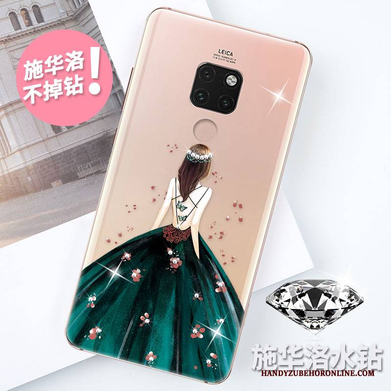 Hülle Huawei Mate 20 Weiche Hoch Neu, Case Huawei Mate 20 Strass Transparent Qualität